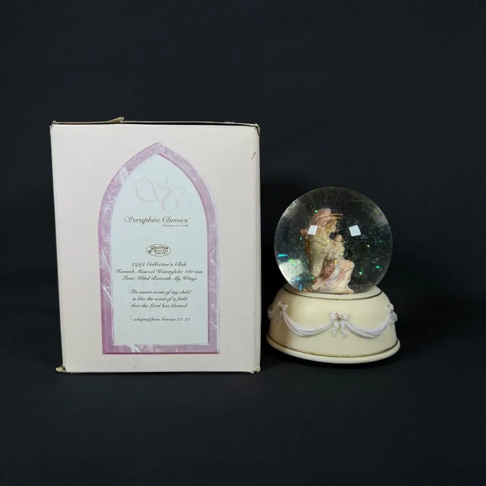 Seraphim Classics Friendship Musical Waterglobe #96698 1999 by Roman Inc